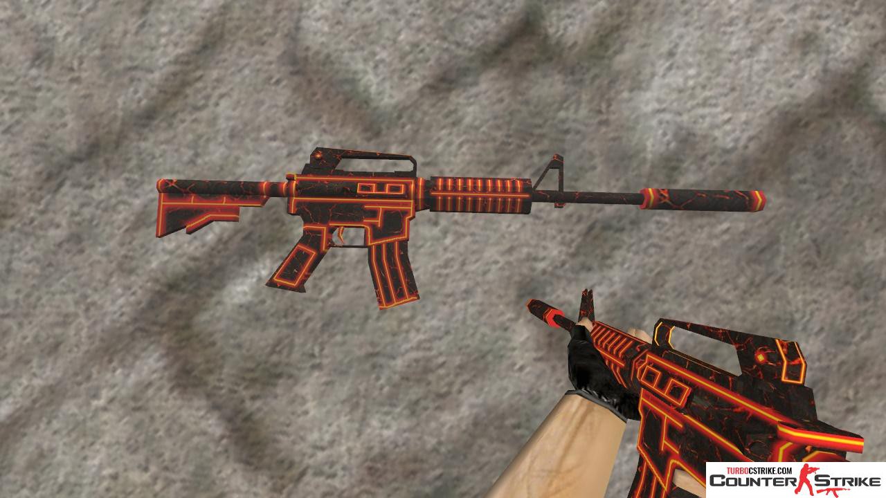Стандартная модель M4A1 «Lava» для CS 1.6