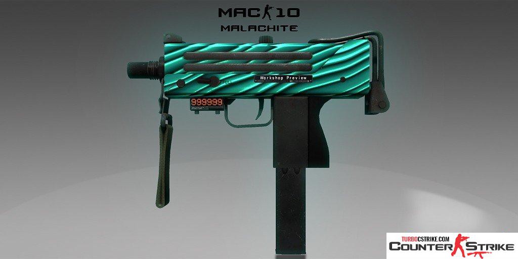 Модель MAC-10 «Малахит» для CS 1.6