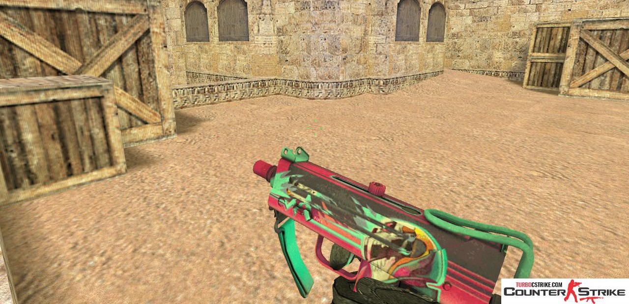 Модель MAC-10 «Neon Rider» с анимацией осмотра для CS 1.6