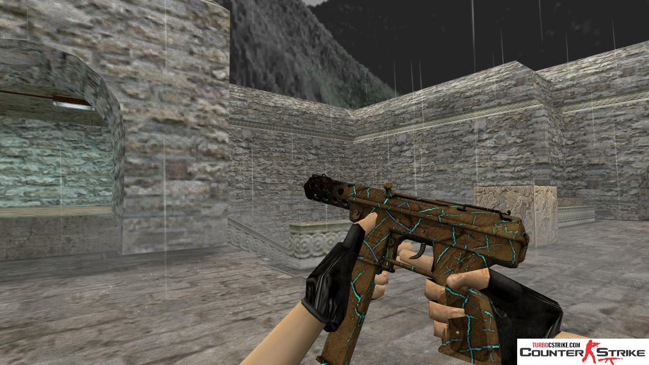 Модель Tec-9 «Cracked Opal» с анимацией осмотра для CS 1.6