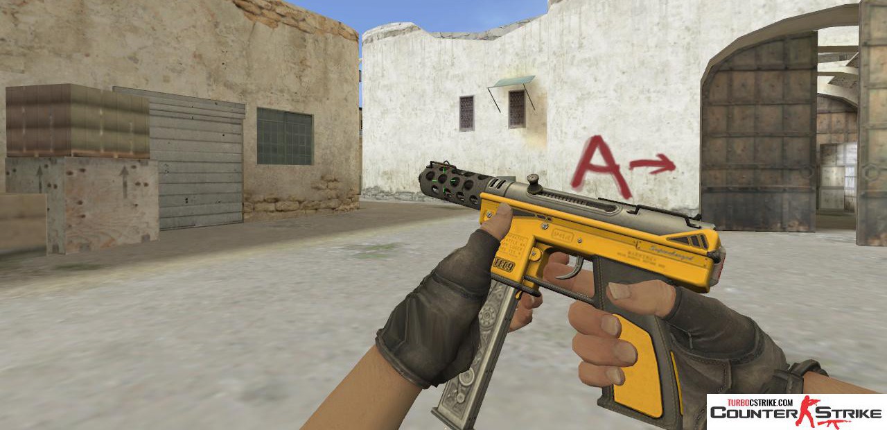 Модель Tec-9 «Fuel Injector» с анимацией осмотра для CS 1.6
