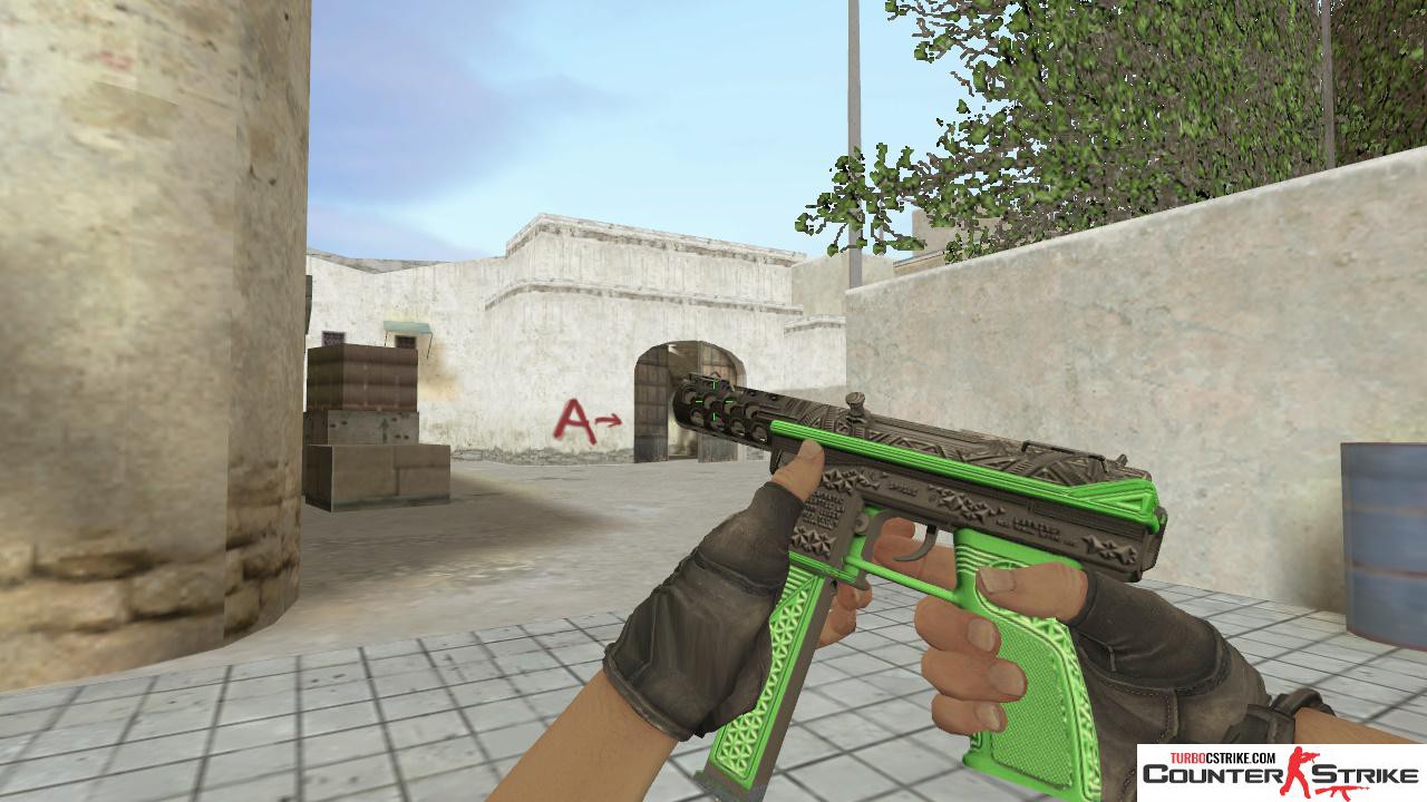 Модель Tec-9 «Tread» с анимацией осмотра для CS 1.6