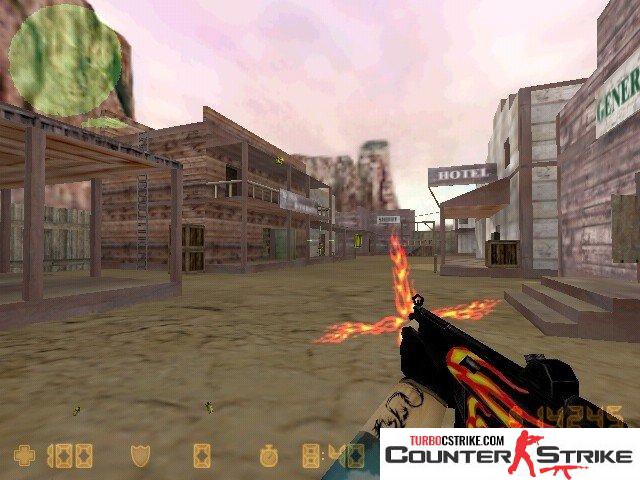 Модель MP5 «Fire Style» для CS 1.6