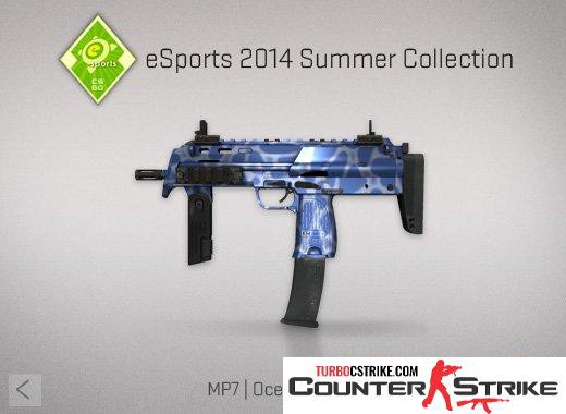 Модель MP7 «Океанская пена» для CS 1.6