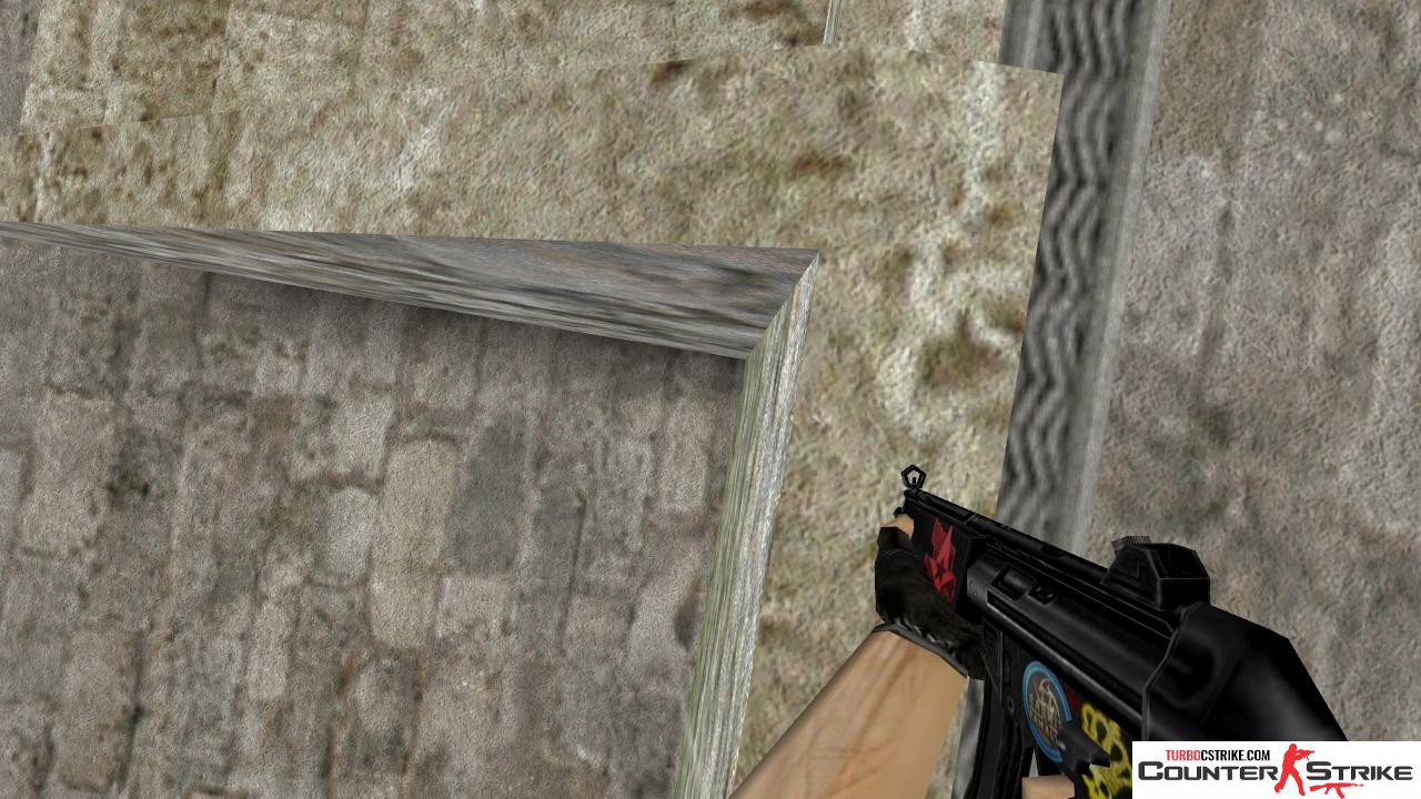 Стандартная модель MP5 с наклейками для CS 1.6