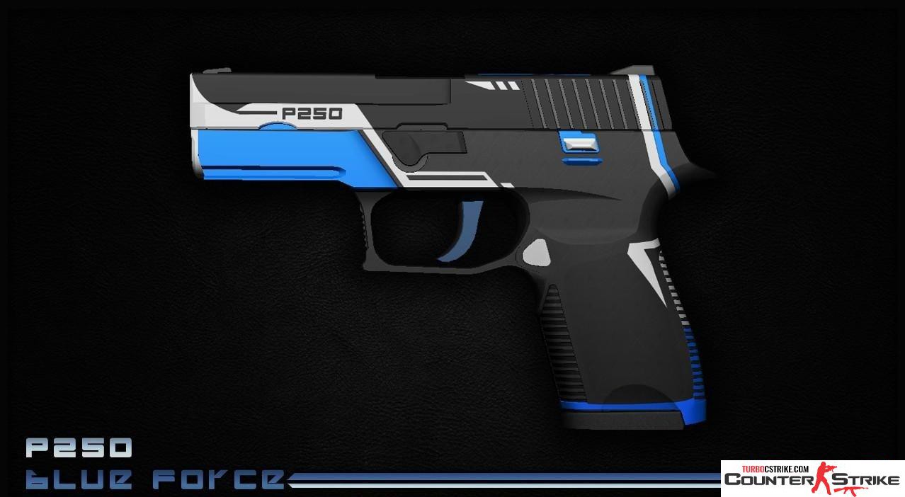 Модель P228 «P250 - Blue Force» для CS 1.6