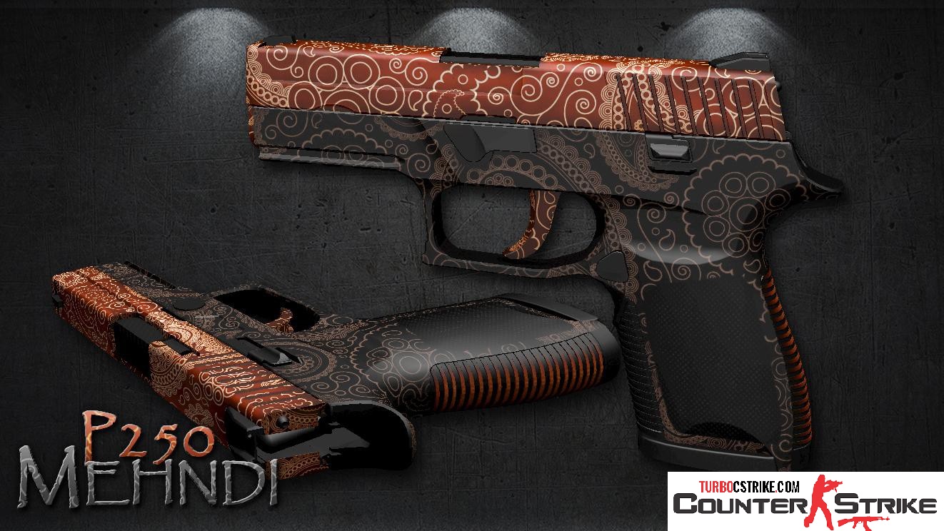 Модель P250 «Mehndi — Роспись» для CS 1.6