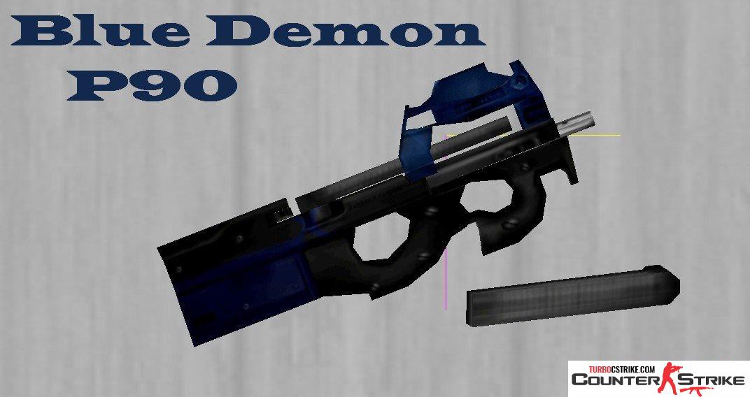 Модель P90 «Синий демон» для CS 1.6