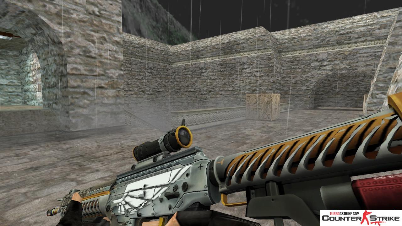 Модель HD SG 553 «Aerial» с анимацией осмотра для CS 1.6