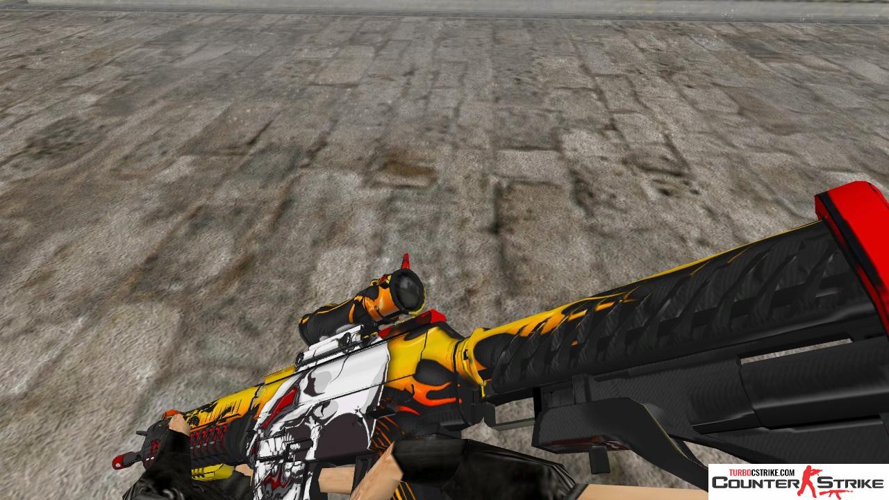 Модель HD SG 553 «Blitz» с анимацией осмотра для CS 1.6