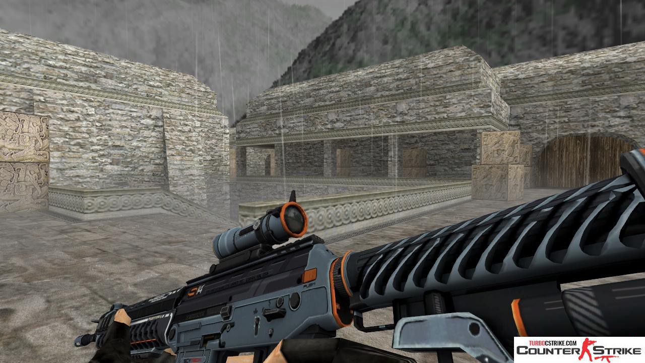 Модель HD SG 553 «Phantom» с анимацией осмотра для CS 1.6
