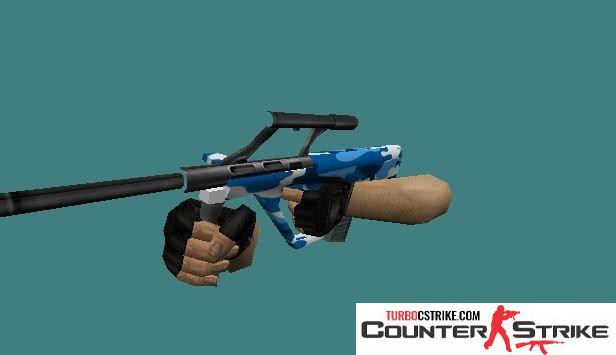 Модель AUG «Blue Camo» для CS 1.6
