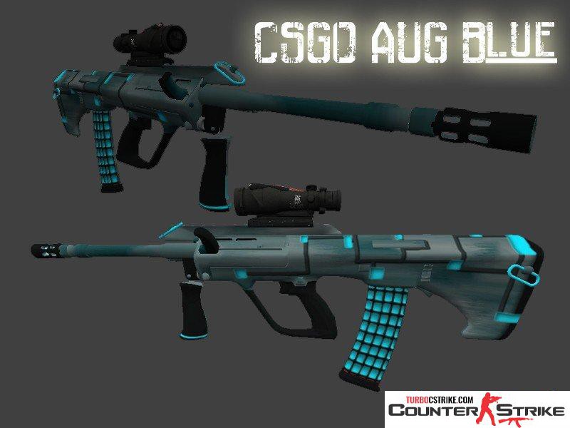 Модель Aug «Blue Metal — Синий металл» для CS 1.6
