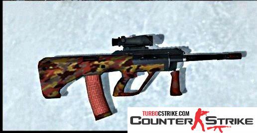 Модель AUG «Red Camo» для CS 1.6