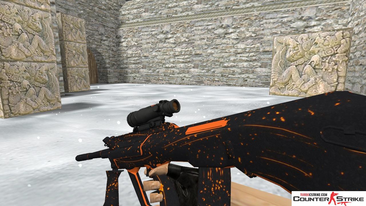 Модель HD AUG «Lavale» с анимацией осмотра для CS 1.6