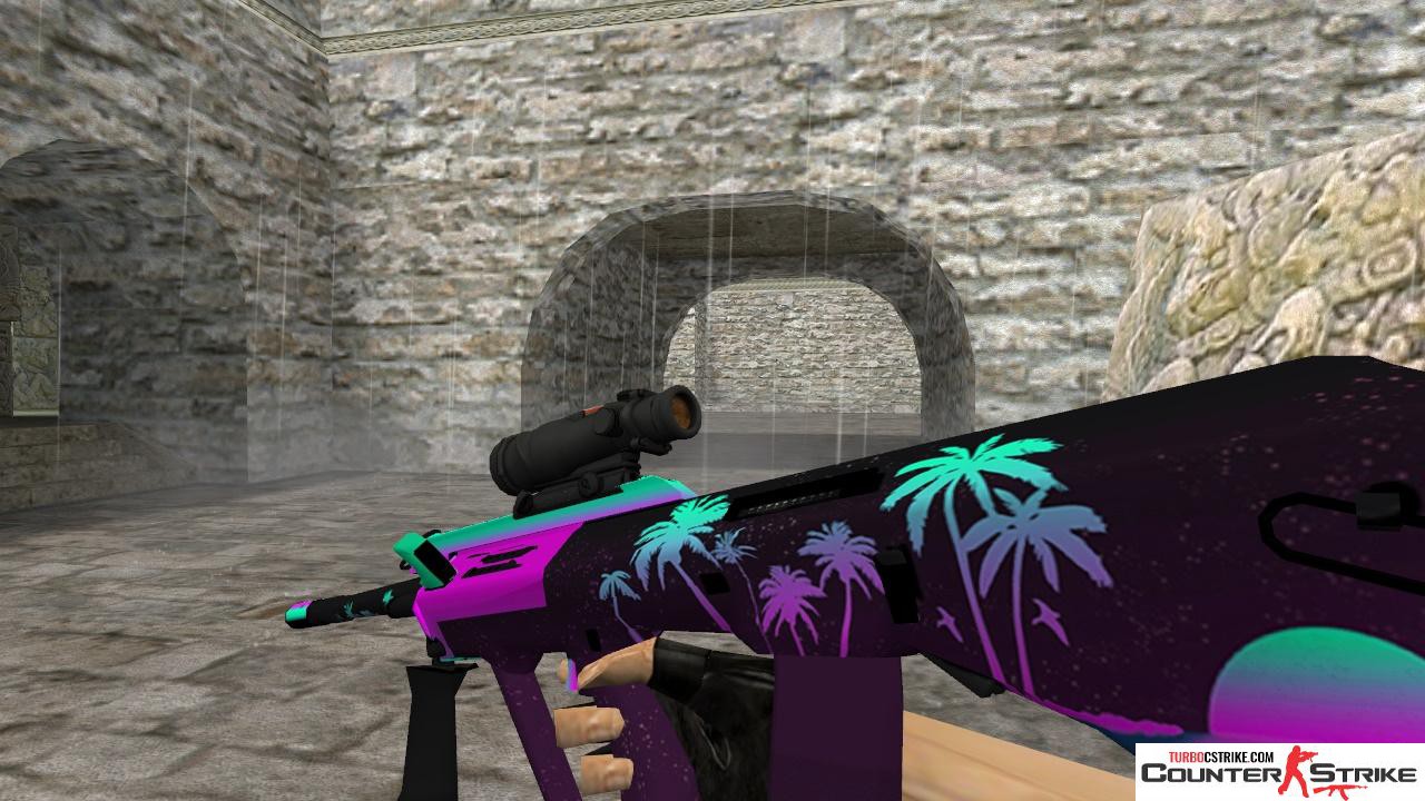Модель HD AUG «Paradise» для CS 1.6