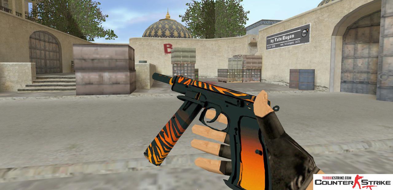 Модель CZ75-Auto «Тигр» с анимацией осмотра для CS 1.6