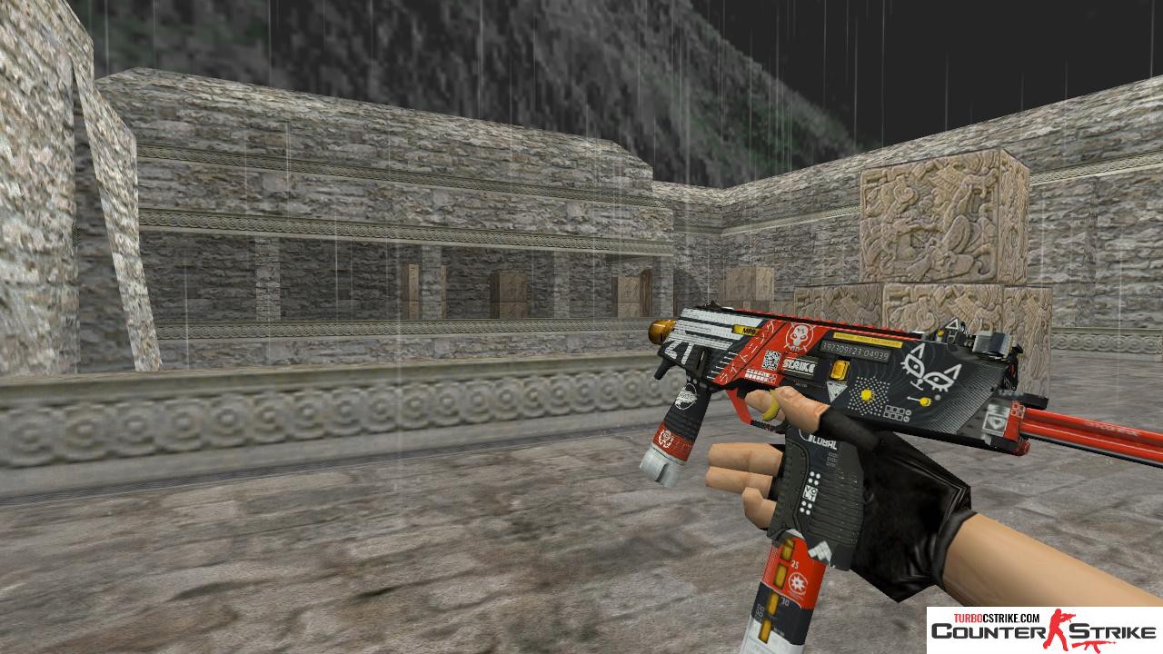 Модель HD MP9 «Bloodsport» с анимацией осмотра для CS 1.6