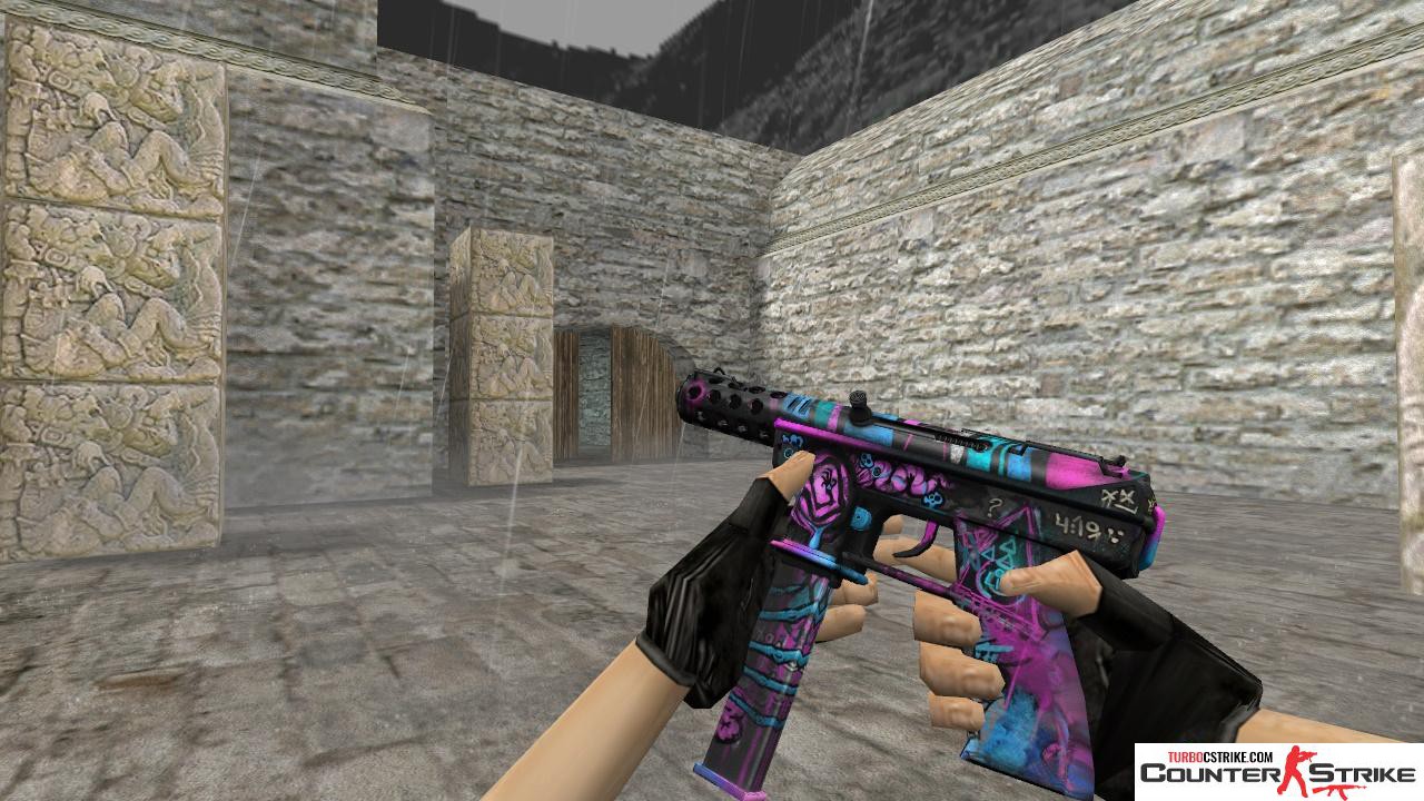 Модель HD Tec-9 «Fever Dream» с анимацией осмотра для CS 1.6