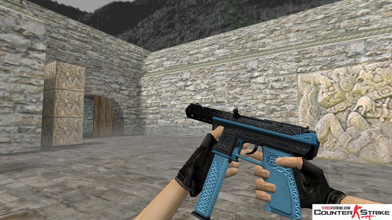 Модель HD Tec-9 «Tread Blue» для CS 1.6