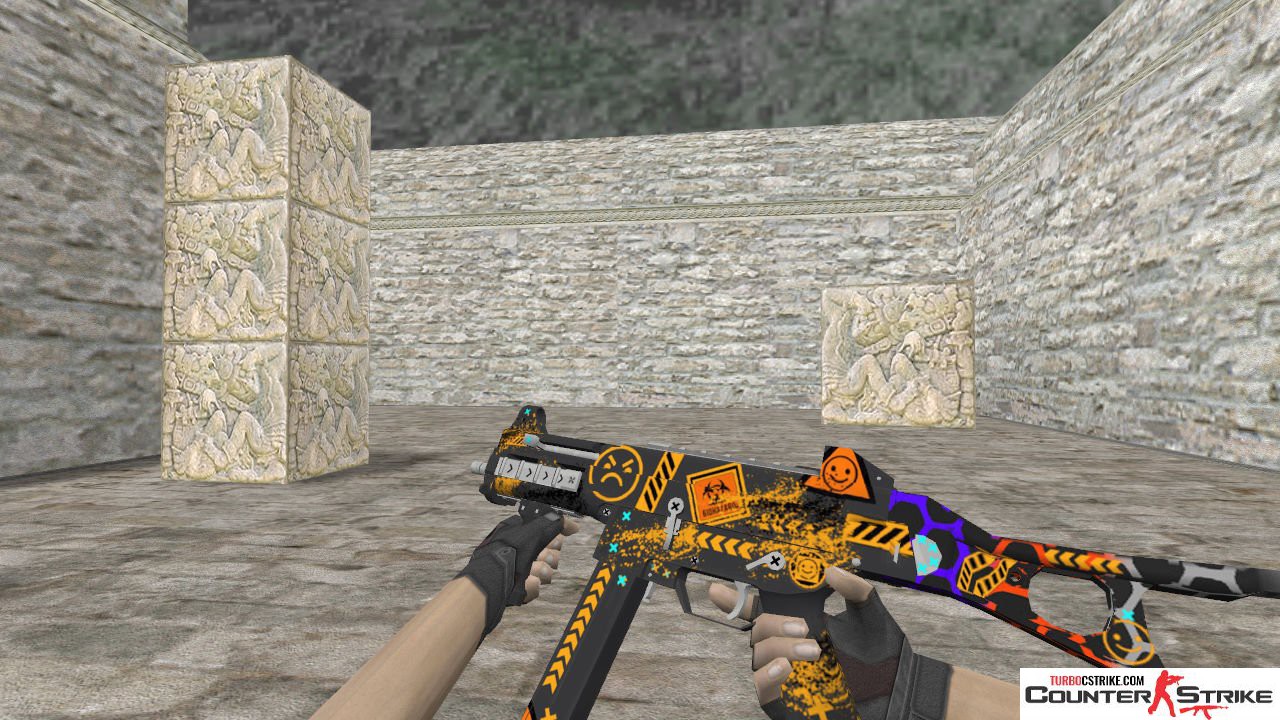 Модель HD UMP-45 «Angry Emoji» для CS 1.6