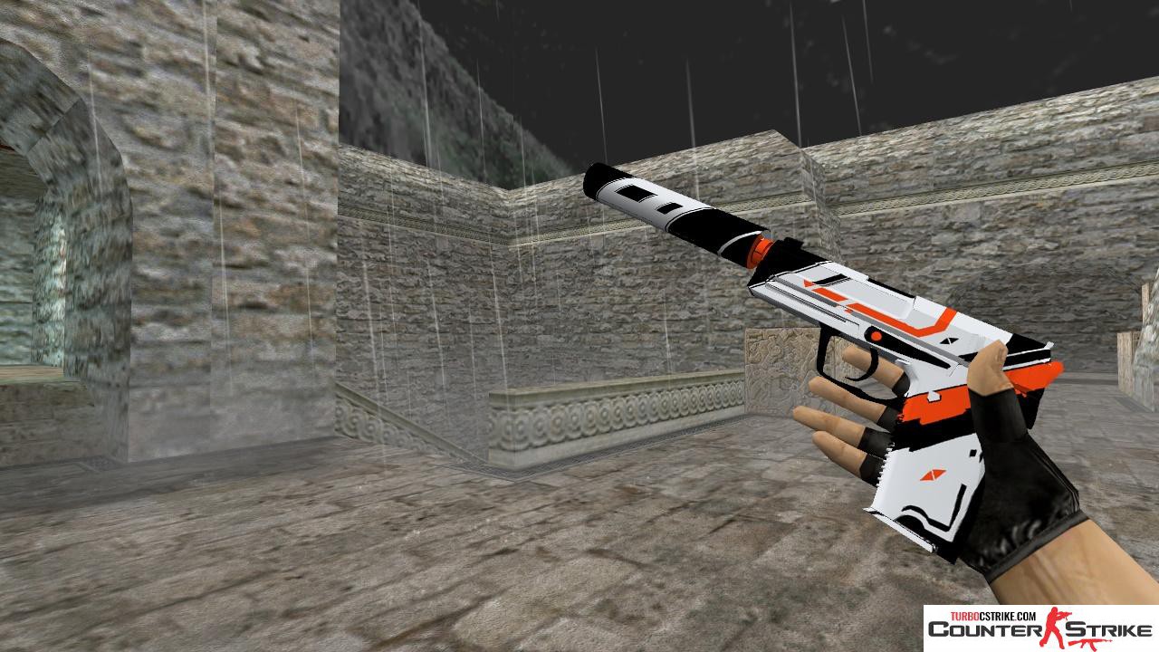 Модель HD USP «Asiimov» с анимацией осмотра для CS 1.6