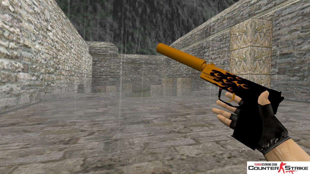 Модель HD USP «Blaze» с анимацией осмотра для CS 1.6
