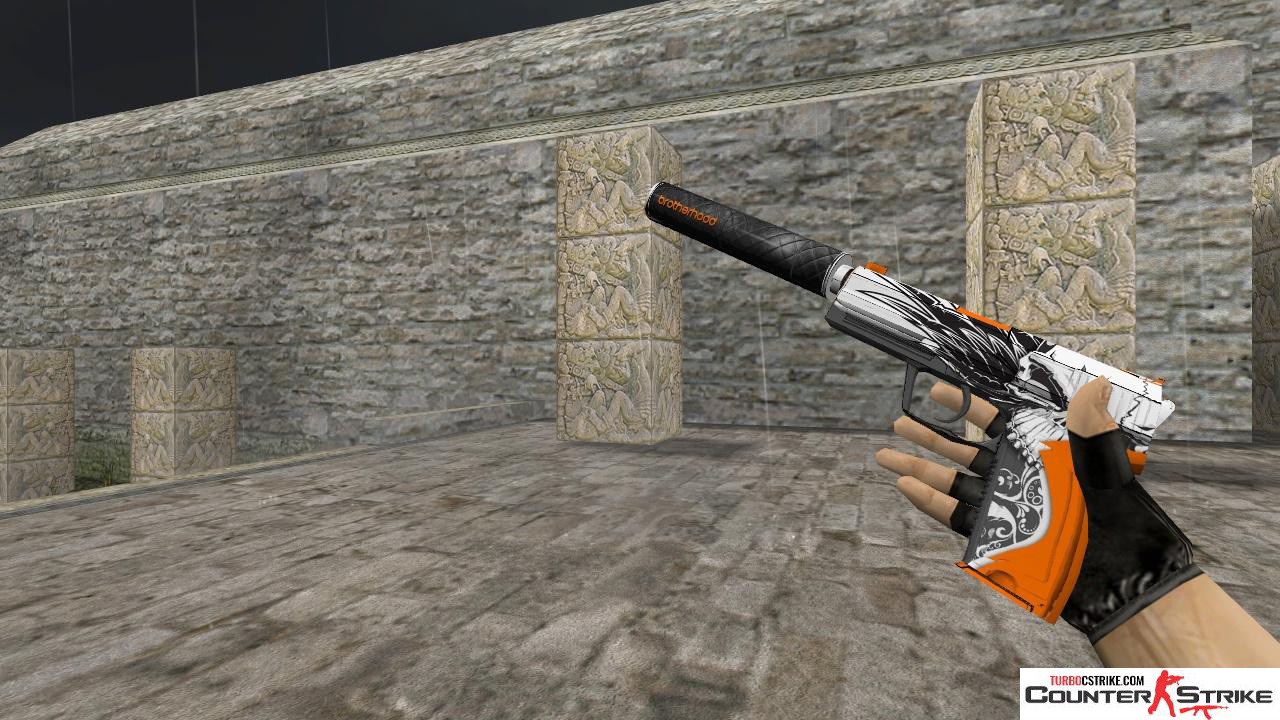 Модель HD USP «Brotherhood» с анимацией осмотра для CS 1.6