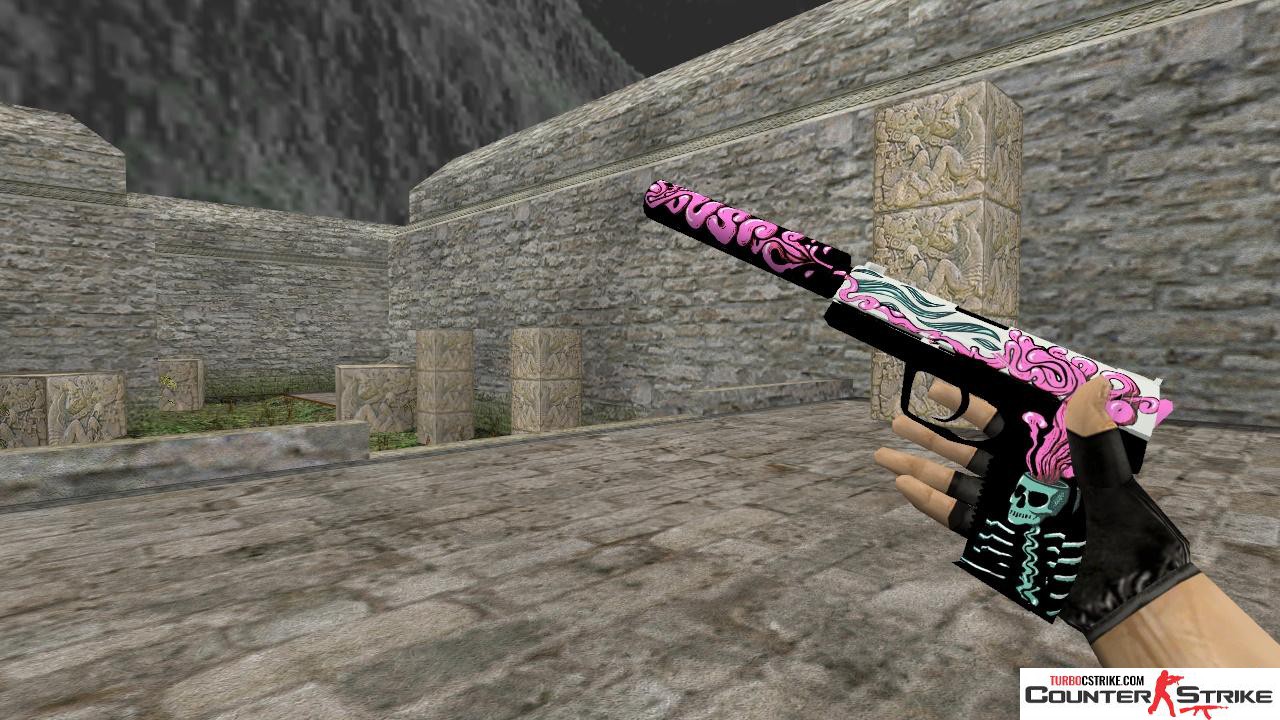Модель HD USP «Cut v2» с анимацией осмотра для CS 1.6