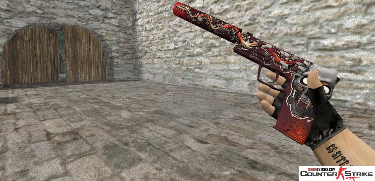 Модель HD USP «Kill Confirmed» с анимацией осмотра для CS 1.6