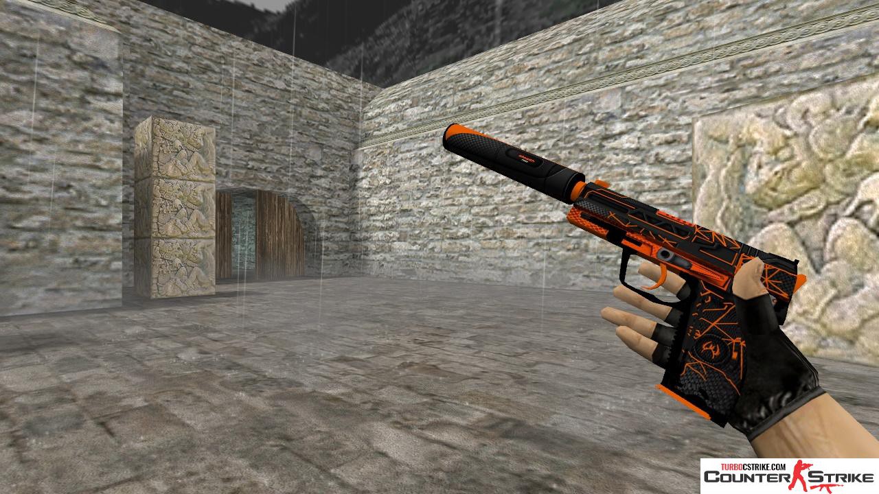 Модель HD USP «Obstacle» с анимацией осмотра для CS 1.6