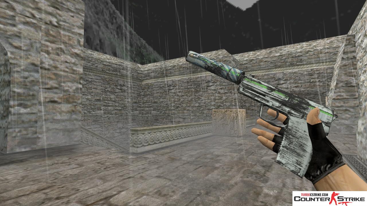 Модель HD USP «Road Rash» с анимацией осмотра для CS 1.6