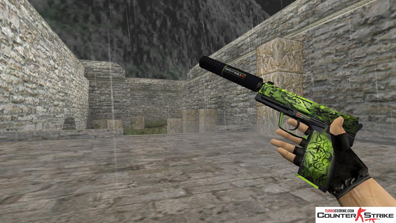 Модель HD USP «Stealth Hunter» с анимацией осмотра для CS 1.6