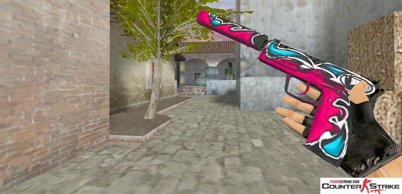 Модель USP «Monstah» с анимацией осмотра для CS 1.6