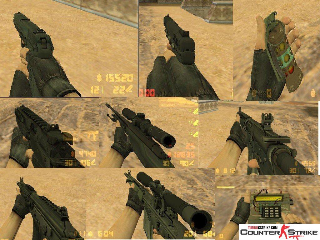 Модели оружия из CSGO для CS 1.6