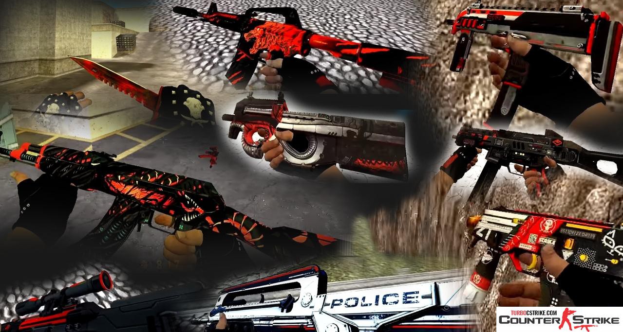 Пак оружия из CSGO для CS 1.6 с ручной анимацией