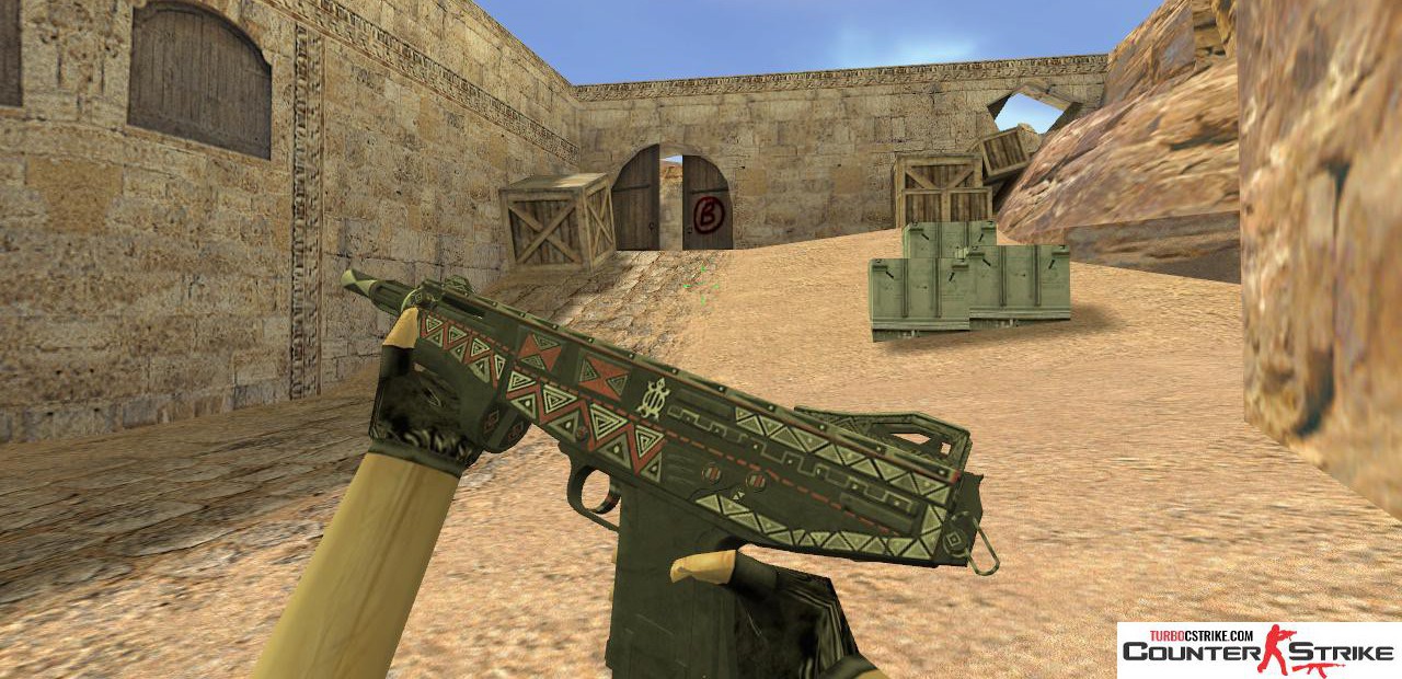 Модель MAG-7 «Petroglyph» с анимацией осмотра для CS 1.6