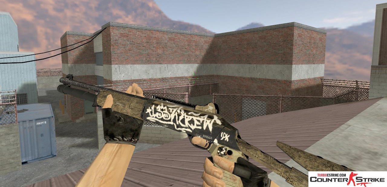 Модель XM1014 «Wasteland Rebel» с анимацией осмотра для CS 1.6